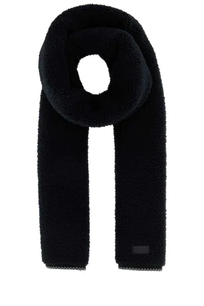 Ugg W Braid Scarf In Black