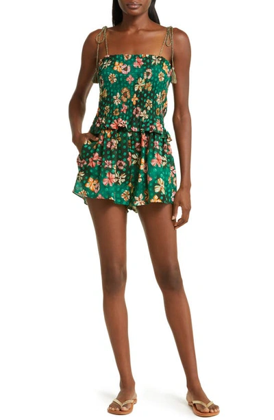 Ulla Johnson Adalia Cover-up Romper In Veridian