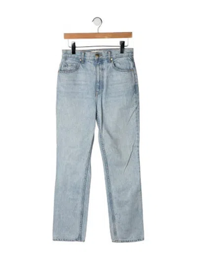 Pre-owned Ulla Johnson High-rise Straight Leg Jeans In Blue