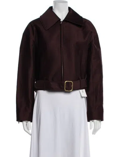 Pre-owned Ulla Johnson Jacket W/ Tags In Burgundy