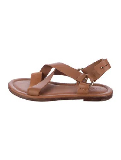 Pre-owned Ulla Johnson Leather Sandals In Neutrals