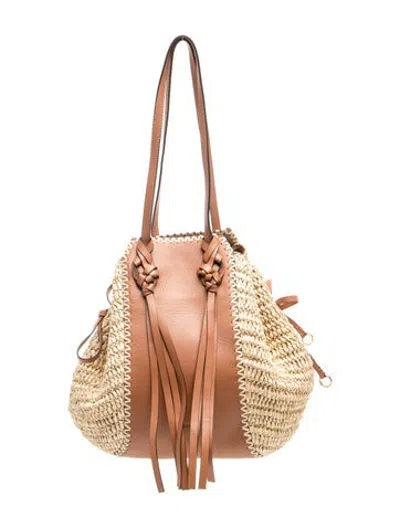 Pre-owned Ulla Johnson Raffia Tote In Neutrals