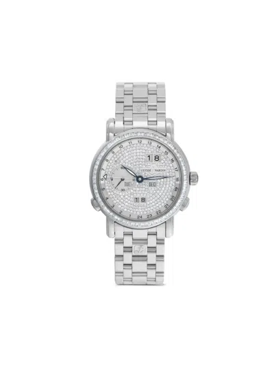 Pre-owned Ulysse Nardin  Gmt Perpetual Calendar 40mm In Silver