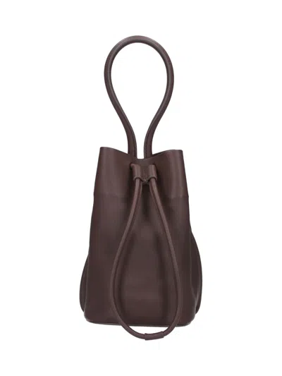 Uma Wang Brown Small Sac Lambskin Bucket Bag