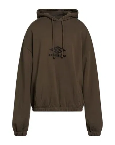 Umbro Man Sweatshirt Dark Green Size S Cotton In Multi