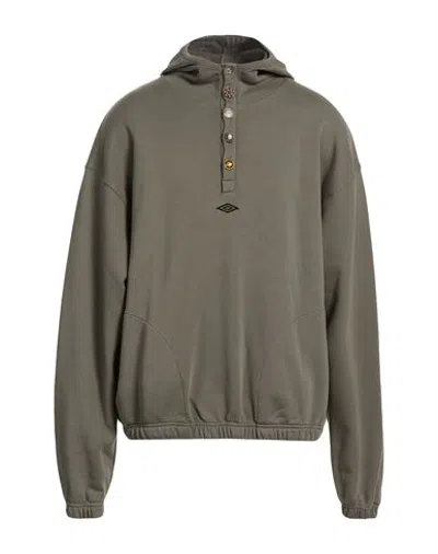 Umbro Man Sweatshirt Military Green Size S Cotton In Multi