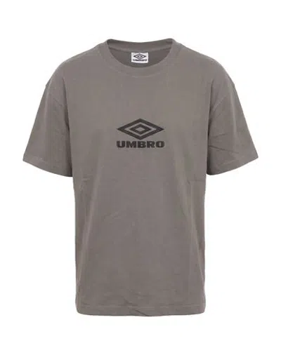 Umbro Man T-shirt Grey Size M Cotton In Gray