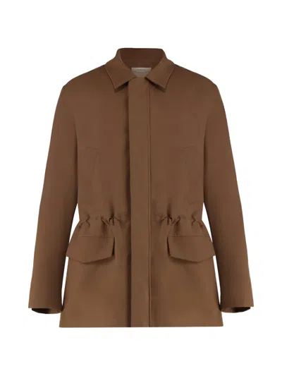 Umit Benan Country Drawstring-waist Jacket In Brown