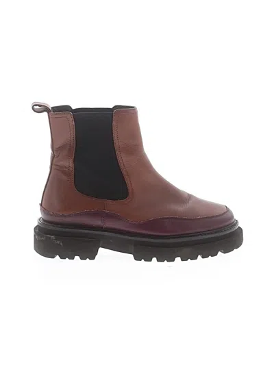 Pre-owned Unbranded Ankle Boots In Brown
