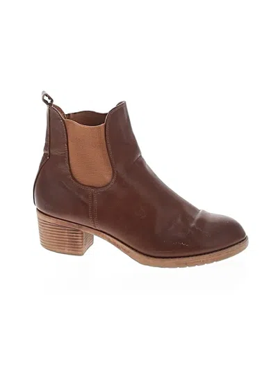 Pre-owned Unbranded Ankle Boots In Brown