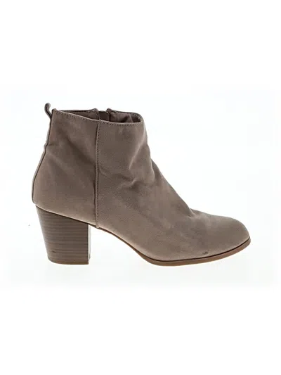 Pre-owned Unbranded Ankle Boots In Gray