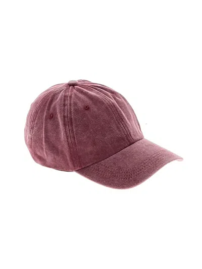 Pre-owned Unbranded Baseball Cap In Burgundy