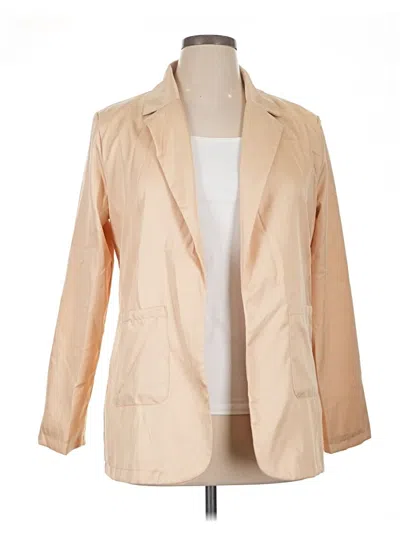 Pre-owned Unbranded Blazer Jacket In Tan