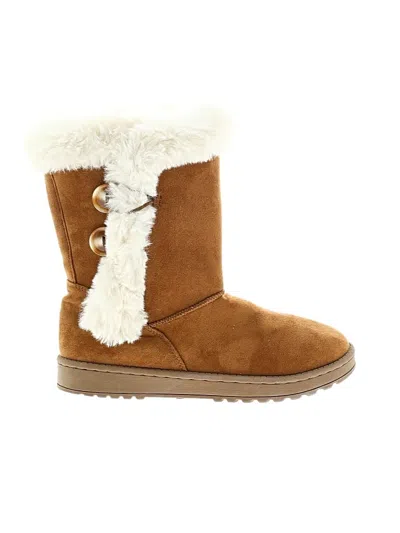 Pre-owned Unbranded Boots In Brown