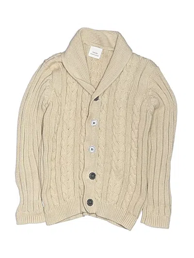 Pre-owned Unbranded Kids' Cardigan Sweater In Tan