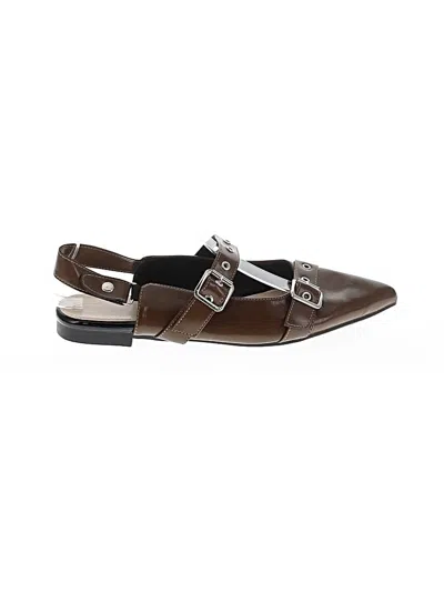 Pre-owned Unbranded Flats In Brown