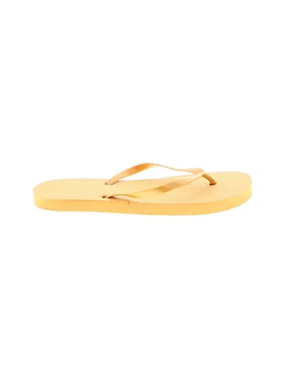 Pre-owned Unbranded Flip Flops In Yellow