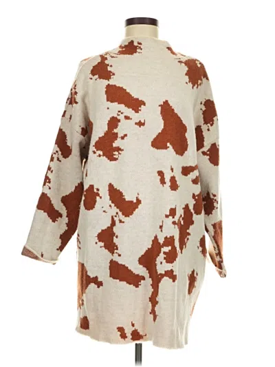 Pre-owned Unbranded Poncho In Tan