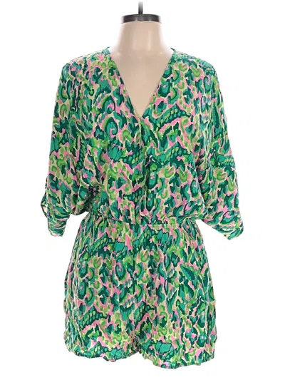 Pre-owned Unbranded Romper In Green