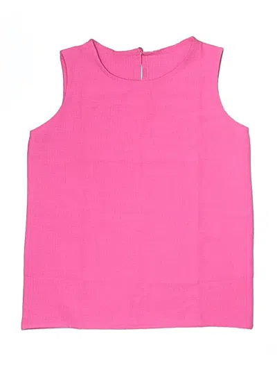 Pre-owned Unbranded Kids' Sleeveless Blouse In Pink