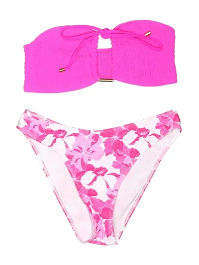 Pre-owned Unbranded Two Piece Swimsuit In Pink