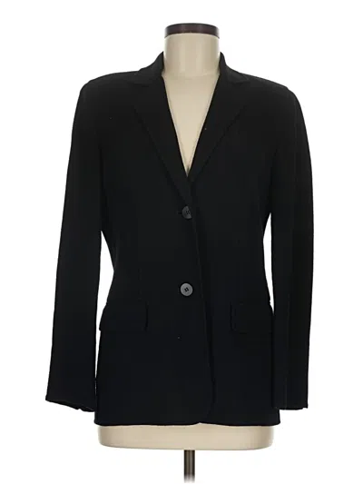 Pre-owned Unbranded Wool Blazer Jacket In Black