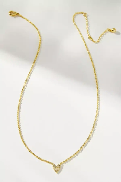 Uncommon James Full Pavé Heart Necklace In Gold