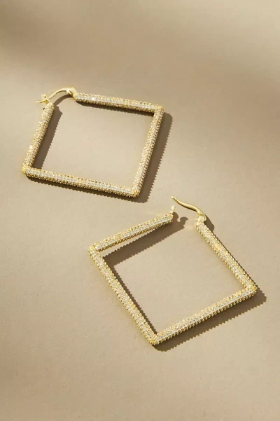 Uncommon James Girl Boss 2.0 Geometric Hoop Earrings In Gold