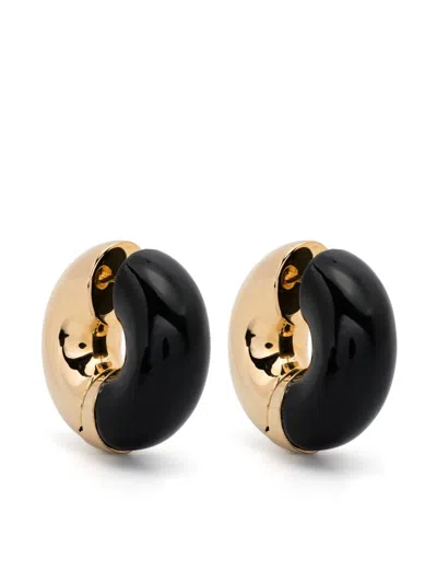 Uncommon Matters Status Two-tone Hoop Earrings In Gold