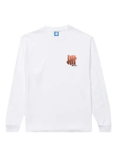Undefeated Logo-embellished Long-sleeve T-shirt In Blue