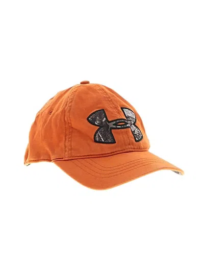 Pre-owned Under Armour Baseball Cap In Orange