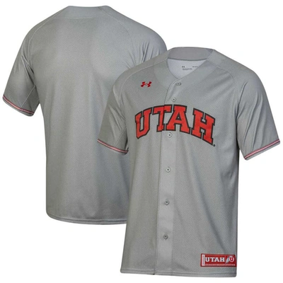 Under Armour Gray Utah Utes Replica Baseball Jersey