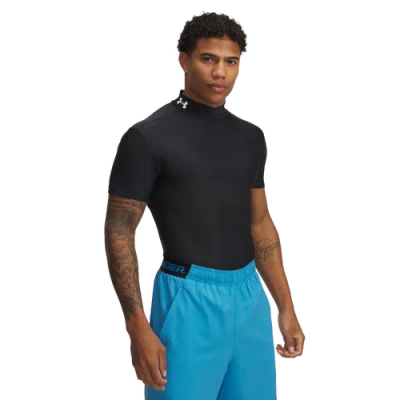Under Armour Mens  Heatgear Og Compression Mock In Black/white