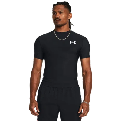Under Armour Mens  Heatgear Og Compression Short Sleeve In Black/white