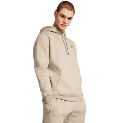 Under Armour Mens  Icon Fleece Hoodie In Timberwolf Taupe/timberwolf Taupe