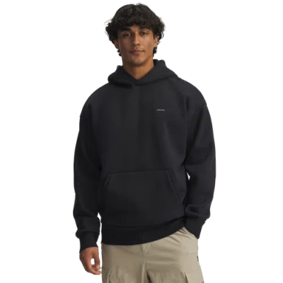 Under Armour Mens  Icon Heavy Rib Hoodie In Black/white