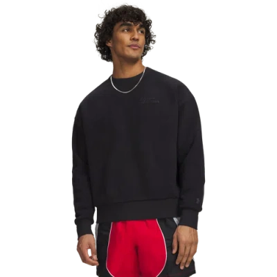 Under Armour Mens  Icon Rev Terry Crew In Black/black