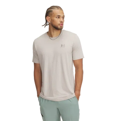 Under Armour Mens  Icon Tee In Timberwolf Taupe/timberwolf Taupe