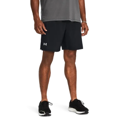Under Armour Mens  Launch 7'' Shorts In White/reflective/black