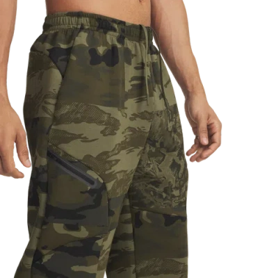 Under Armour Mens  Unstoppable Fleece Camo Pants In Black/marine Od Green