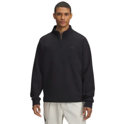 Under Armour Mens  Unstoppable Fleece Half-zip In Black/black