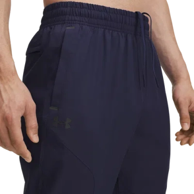Under Armour Mens  Unstoppable Tapered Pants In Midnight Navy/black