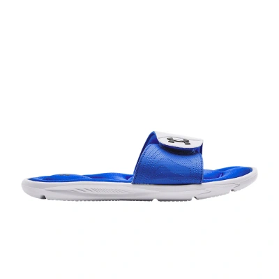 Pre-owned Under Armour Wmns Ignite 9 Slide 'white Versa Blue'