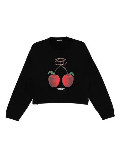 Undercover Cotton Fleece Sweatshirt In Black