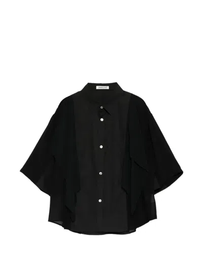 Undercover Draped Shirt In Black