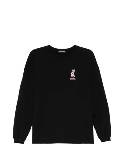 Undercover Graphic-print Cotton Sweater In Black