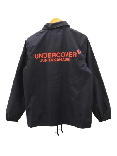 Pre-owned Undercover Logo Nylon Coach Jacket In Navy