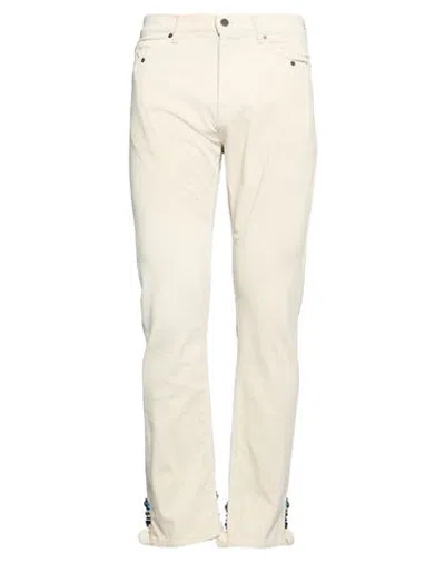 Undercover Man Pants Beige Size 3 Cotton In White
