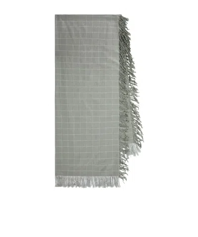 Undercover Plaid Scarf In Gray