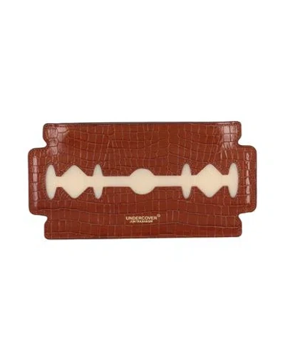 Undercover Woman Pouch Camel Size - Soft Leather In Beige